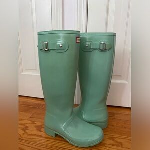 Hunter rain boot original tall 8 mint